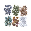 Image de (Japon Importation) Perles de Rocailles à Deux Trous Rectangle Demi Tila en Verre Transparent Lustré 5mm x 2.4mm, Trou: env. 0.8mm, 3 Grammes (Env. 25 Pcs/Gramme)