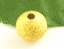Picture of Brass Spacer Beads Round Gold Plated Sparkledust About 8mm( 3/8") Dia, Hole: Approx 1.9mm, 100 PCs                                                                                                                                                            