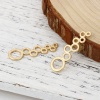 Picture of Zinc Based Alloy Connectors Round Gold Plated 38mm x 11mm, 10 PCs