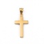 Immagine di 316L Acciaio inossidabile Religione Ciondoli Croce Placcato Oro 18K 44mm x 20mm, 1 Pz