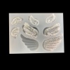 Image de Moule en Silicone Rectangle Blanc Ailes 92mm x 68mm, 1 Pièce