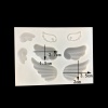Image de Moule en Silicone Rectangle Blanc Ailes 92mm x 68mm, 1 Pièce