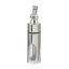 Picture of 316L Stainless Steel & Glass Cremation Ash Urn Pendants Cylinder Silver Tone Hollow 55mm(2 1/8") x 13mm( 4/8"), 1 Piece”