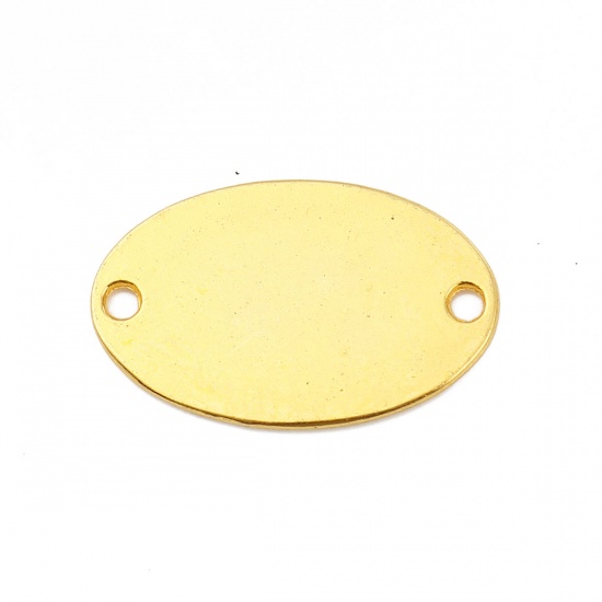 Picture of Zinc Based Alloy Connectors Oval Gold Plated 30mm x 20mm - 29mm x 19mm, 20 PCs