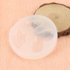 シリコン型・モールド シリコーン 円形 白 ハート 8.7cm 直径、 1 個 の画像