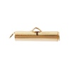 Picture of Copper Cord End Caps Cylinder 18K Real Gold Plated (Fits 3mm Cord) 20mm( 6/8") x 6mm( 2/8"), 5 PCs