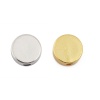 Picture of Brass Beads For DIY Jewelry Making Real Platinum Plated Round About 7mm Dia., Hole: Approx 1.7mm, 5 PCs