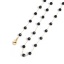Imagen de 1 Unidad Enchapado al Vacío 304 Acero Inoxidable Cadenas Collares Chapado en Oro Negro Facetas 74cm longitud, Cadena: 5mm