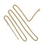 Picture of Stainless Steel Box Chain Necklace Gold Plated 60.5cm(23 7/8") long, Chain Size: 2.5mm( 1/8"), 1 Piece