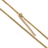 Imagen de Acero Inoxidable Caja Cadena Collares Chapado en Oro 60.5cm longitud, Cadena: 2.5mm, 1 Unidad