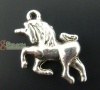 Picture of Zinc Metal Alloy Charm Pendants Horse Antique Silver Color 23mm( 7/8") x 16mm( 5/8"), 20 PCs