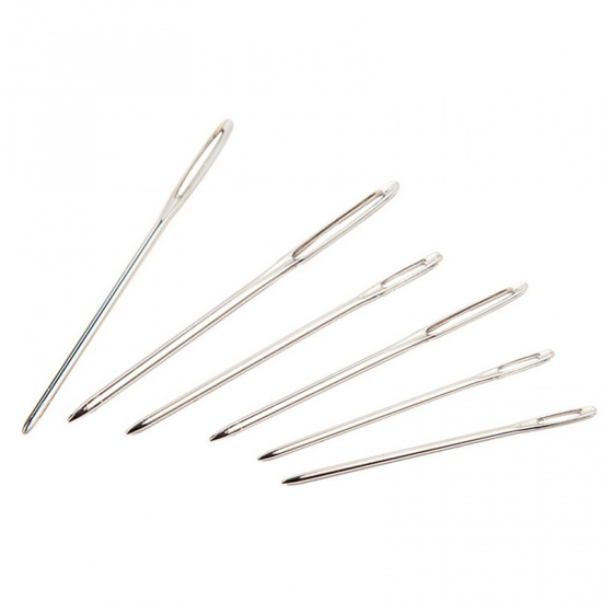 Picture of Stainless Steel Sewing Needles 11cm x1.3cm(4 3/8" x 4/8"), 1 Set(9 PCs/Set)