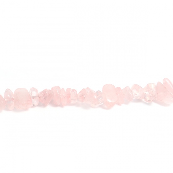 Image de Perles en Cristal ( Naturel ) Pierre Concassée Irrégulier Rose Env. 14mm x10mm- 8mm x4mm, Taille: M, Trou: env. 1mm, 85cm long, 5 Enfilades (Env. 200 - 180 Pcs/Enfilade)