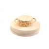 Picture of Pine Wood Jewelry Bracelet Bangle Displays Round Natural 10cm(3 7/8") , 1 Piece
