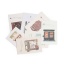 紙 封筒 長方形 多色 ハウスパターン 14.3cmx 9.3cm、1箱（30シート/箱） の画像