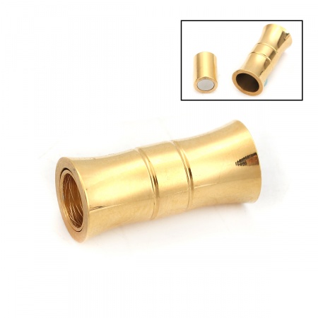 304 Acciaio Inossidabile & Maghete Chiusura Magnetica Oro Placcato 21mm x 10mm, 1 Pz