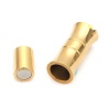 Picture of 304 Stainless Steel Magnetic Clasps Gold Plated 21mm( 7/8") x 10mm( 3/8"), 1 Piece