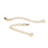 Bild von Messing Verlängerungskette Extender Kette für Halskette und Armband Gold Gefüllt Tropfen 6.1cm lang, Nutzbare Kettenlänge: 4.6cm, 2 Strange                                                                                                                   