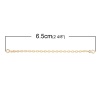 Imagen de Latón Excensor de Cadena Para Pulsera Collar Joyería Oro lleno 6.5cm longitud, 2 Unidades                                                                                                                                                                     
