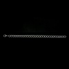 合金 喜平チェーン ブレスレット 菱形 銀メッキ 20cm - 19cm 長さ、 1 セット ( 12 個/セット) の画像