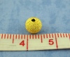 Imagen de Cuentas Espaciador Latón de Bola,Chapado en oro Estrella 6mm Diámetro, Agujero: acerca de 1.8mm, 150 Unidades                                                                                                                                                 