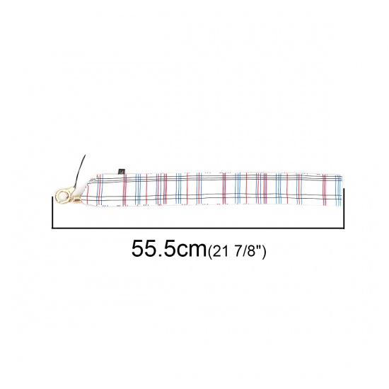 Immagine di Poliestere Cordini di Cellulare Multicolore Ingraticciato, lunghezza: 55.5cm, 1 Pz