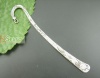 Picture of Zinc Based Alloy Bookmark Twist Antique Silver Color With Loop Carved Pattern 12.3cm, 6 PCs