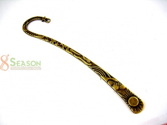 Picture of 6PCs Antiqued Bronze Bookmark With Loop 123mm Findings