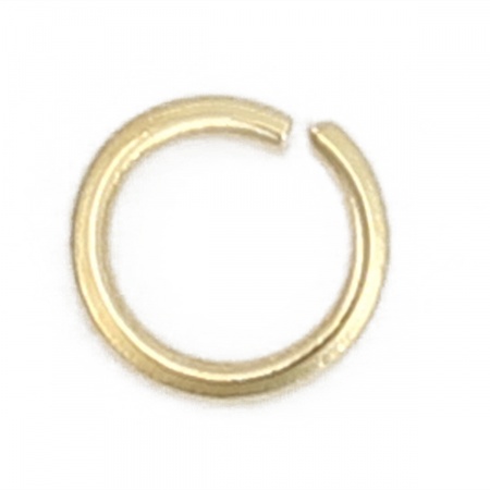 0.4mm 304 Stainless Steel Casting Open Jump Rings Findings Gold Plated 3mm( 1/8") Dia., 300 PCs