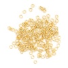 Bild von 200 Stück 3mm D., 0.6mm(23 Gauge) 304 Edelstahl Offen Sprungringe für die Schmuckherstellung Vergoldet Rund