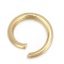 Picture of 0.6mm 304 Stainless Steel Open Jump Rings Findings Gold Plated 4mm( 1/8") Dia., 200 PCs