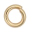 Immagine di 200 Pz 4mm Dia, 0.8mm(20 misura) 304 Acciaio Inossidabile Aperto Stile Anello di Salto Oro Placcato Tondo