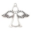 Picture of Zinc Based Alloy Pendants Angel Antique Silver 3cm(1 1/8") x 2.5cm(1"), 30 PCs