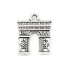 Immagine di Lega di Zinco Charms Arco di Trionfo Argento Antico 18mm x 14mm , 30 Pz