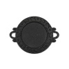 Imagen de Zamak Soporta a Cabachones Conectores Ronda Negro (Apta 18mm) 35mm x 26mm, 10 Unidades