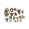 Bild von Zinklegierung Anhänger Gemischt Bronzefarbe Fee & Engel 4.7x2.6cm - 1x0.9cm, 1 Set ( 16 Stück/Set)