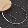 Picture of 304 Stainless Steel Collar Neck Ring Necklace Silver Tone 45.3cm(17 7/8") long, 1 Piece