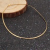 Immagine di 304 Acciaio Inossidabile Collana Girocollo Oro Placcato 45.5cm Lunghezza, 1 Pz