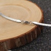 Picture of 304 Stainless Steel Collar Neck Ring Necklace Silver Tone 45.5cm(17 7/8") long, 1 Piece