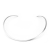 Picture of 304 Stainless Steel Collar Neck Ring Necklace Silver Tone 42.5cm(16 6/8") long, 1 Piece
