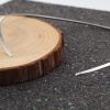 Image de Collier Tour de Cou en 304 Acier Inoxydable Argent Mat 38cm Long, 1 Pièce