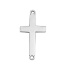 Immagine di 304 Acciaio Inossidabile Connettore Croce Tono Argento 18mm x 9mm, 10 Pz