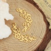 Picture of Brass Embellishments Gold Plated Circle 32mm(1 2/8") x 14mm( 4/8"), 10 PCs                                                                                                                                                                                    