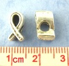 Immagine di Lega di Zinco Perline di Fascino con Foro Grande in Stile Europeo Argento Antico Nastro Striscia 11mm x 6mm, Foro:Circa 4.5mm, 50 Pz