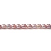 Picture of Natural Pearl Beads Oval Purple 8mm x 7mm - 7mm x 6mm, 36cm long, 5 Strands (Approx 50 PCs/Strand)