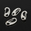 Picture of Zinc Based Alloy Lobster Clasp Findings Silver Plated 16mm x 8mm, 20 PCs