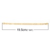 合金 カニカン 喜平チェーン ブレスレット 金メッキ 19.5cm 長さ、 1 セット ( 12 個/セット) の画像