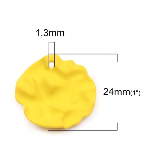 Picture of Zinc Based Alloy Charms Round Ginger 24mm x 23mm, 10 PCs