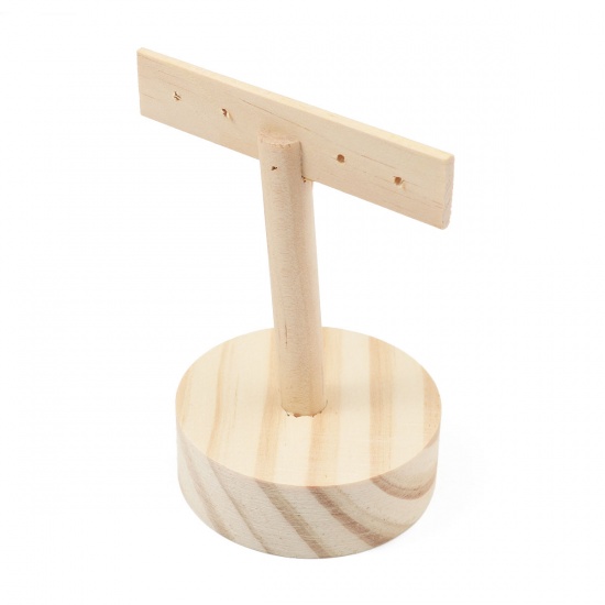 Picture of Wood Jewelry Displays T-shaped Natural 12cm x 7.5cm , 1 Piece