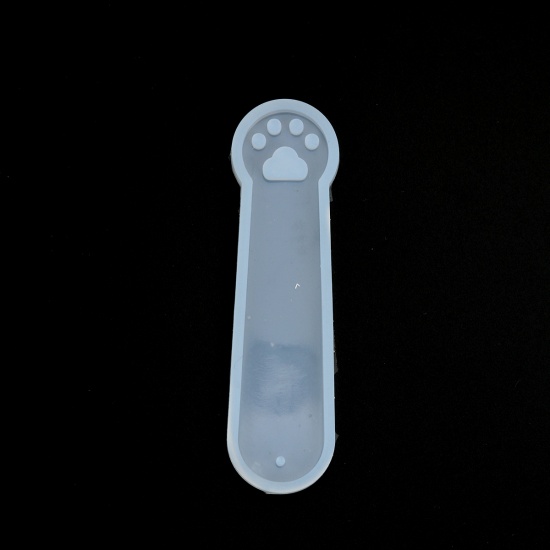 Immagine di Silicone Muffa della Resina per Gioielli Rendendo Bianco Artiglio 10.2cm x 2.8cm, 2 Pz